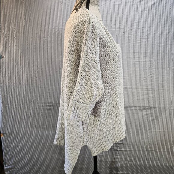 Free People Oversized Cozy Cat Chunky Pullover Knit Sweater XS Slouchy Boxy Boho - Picture 6 of 13